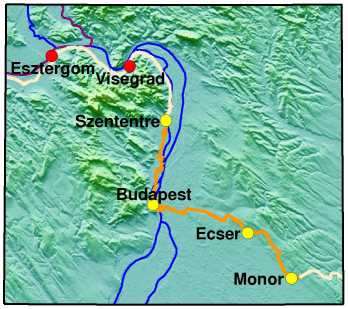 Karte_Szentendre - Monor